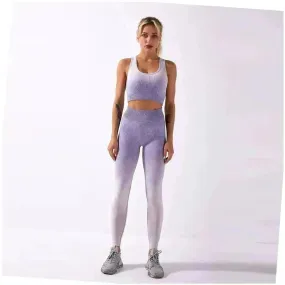 Shark knitting sports bra pants tie-dye Yoga Fitness Gym Exercise Wear