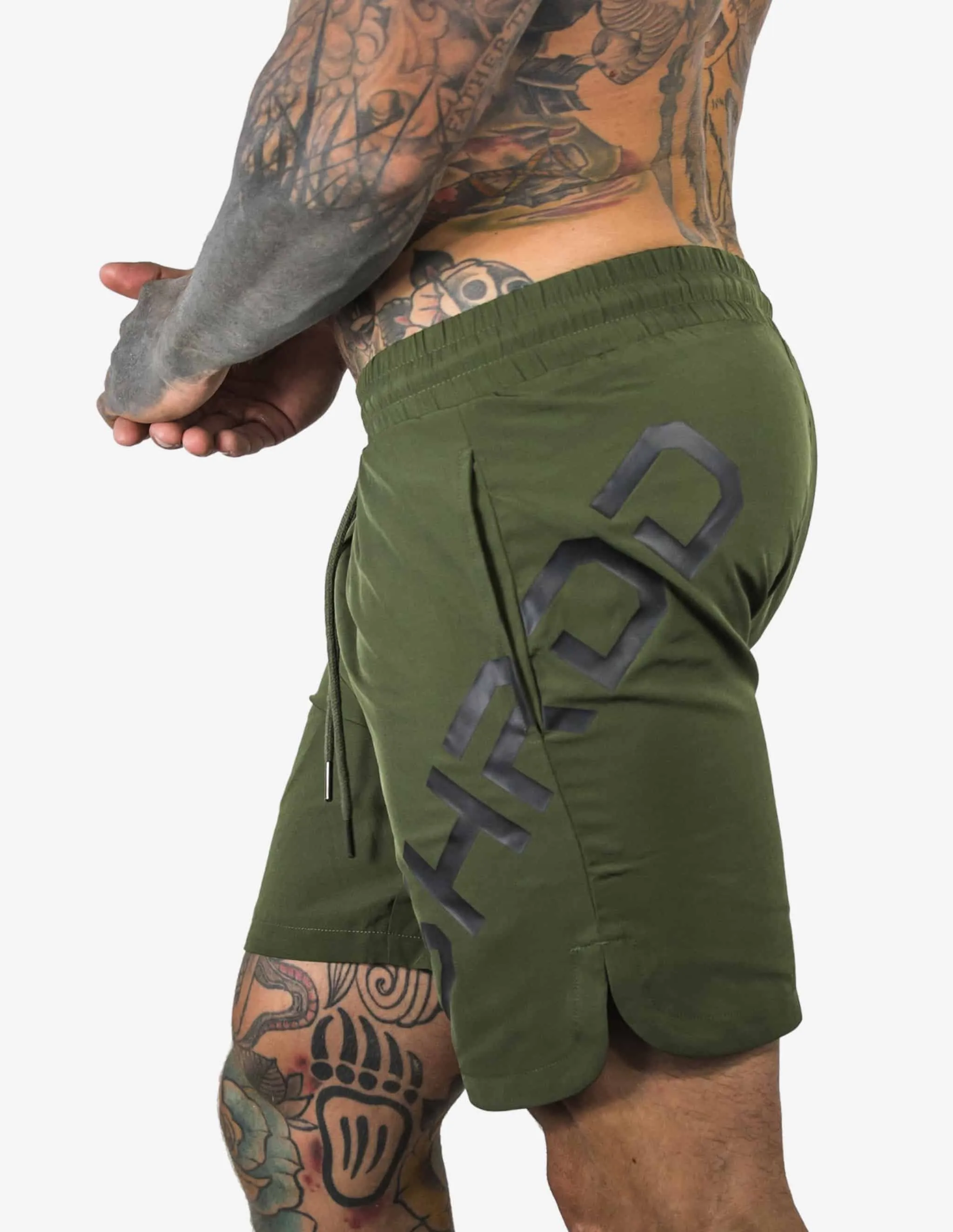 SHRDD Impact - Midcut shorts - Khaki Green