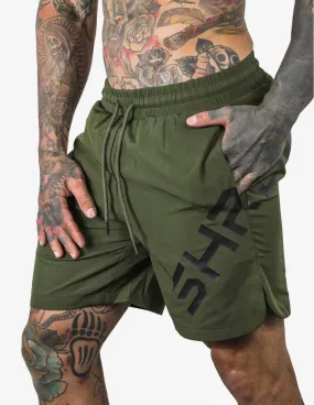 SHRDD Impact - Midcut shorts - Khaki Green