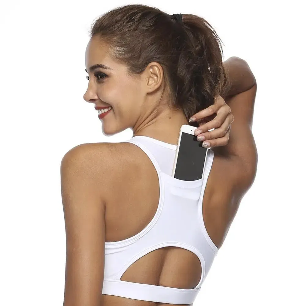 Sports Bra with Phone Pocket