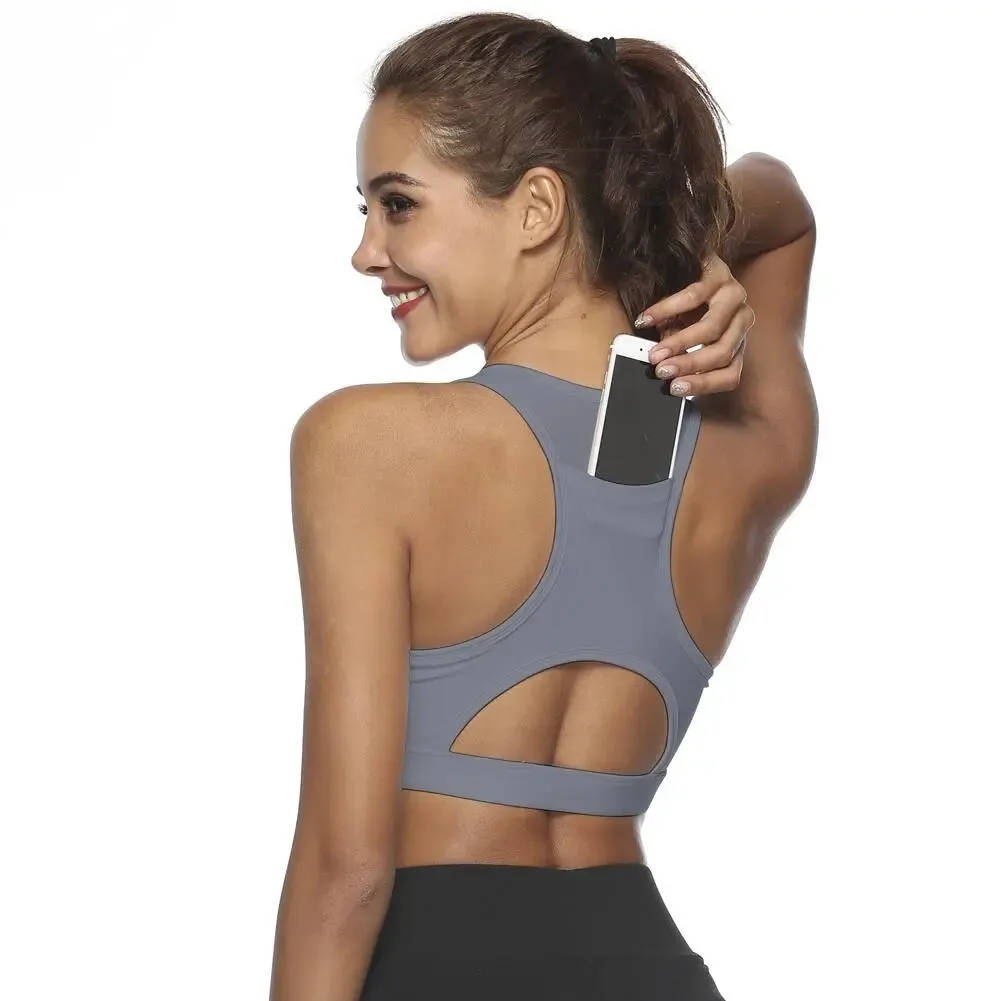 Sports Bra with Phone Pocket