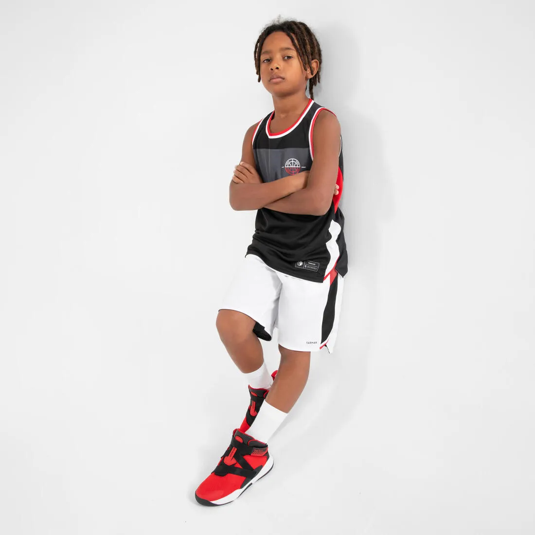 Tarmak Kid's SH500R Reversible Basketball Shorts