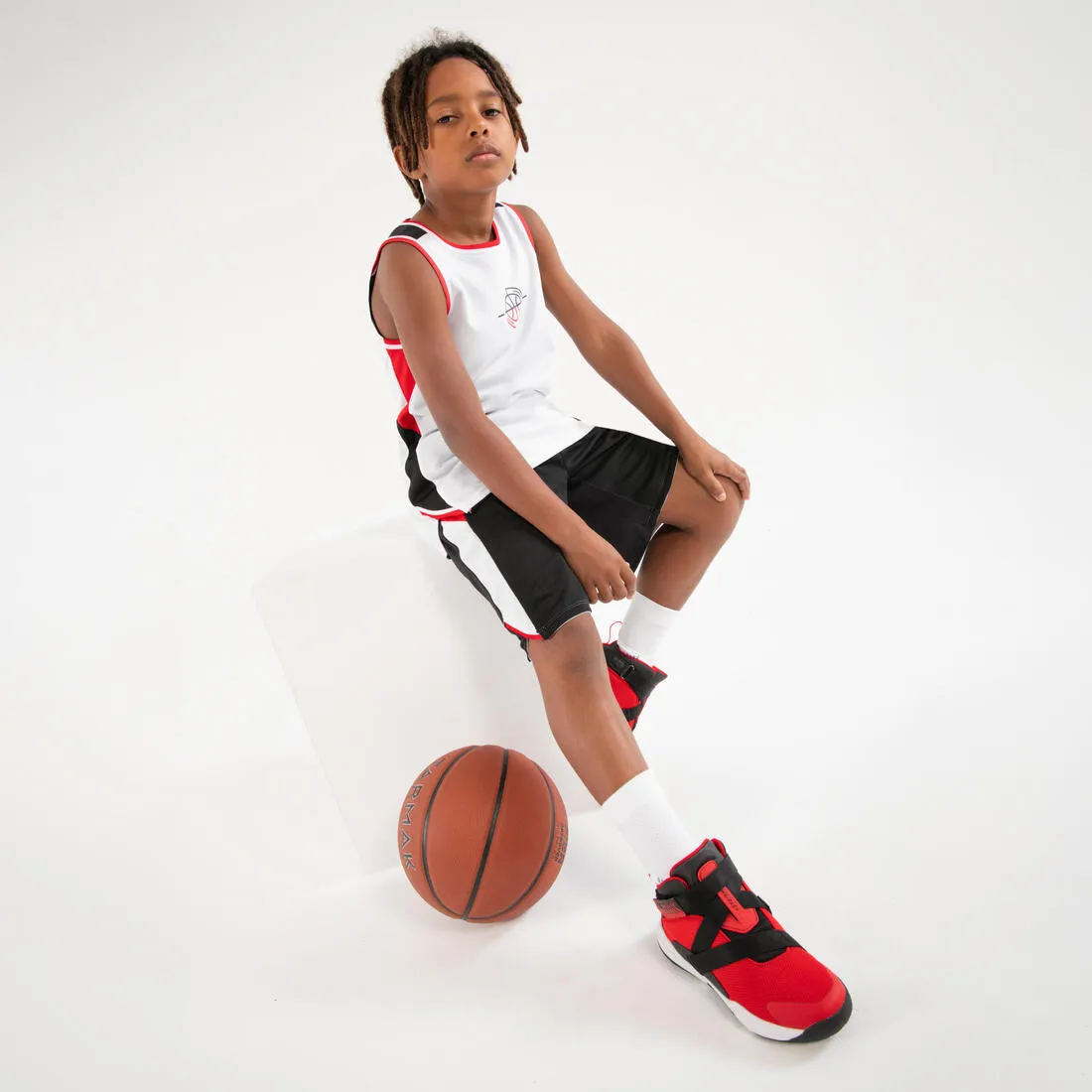Tarmak Kid's SH500R Reversible Basketball Shorts