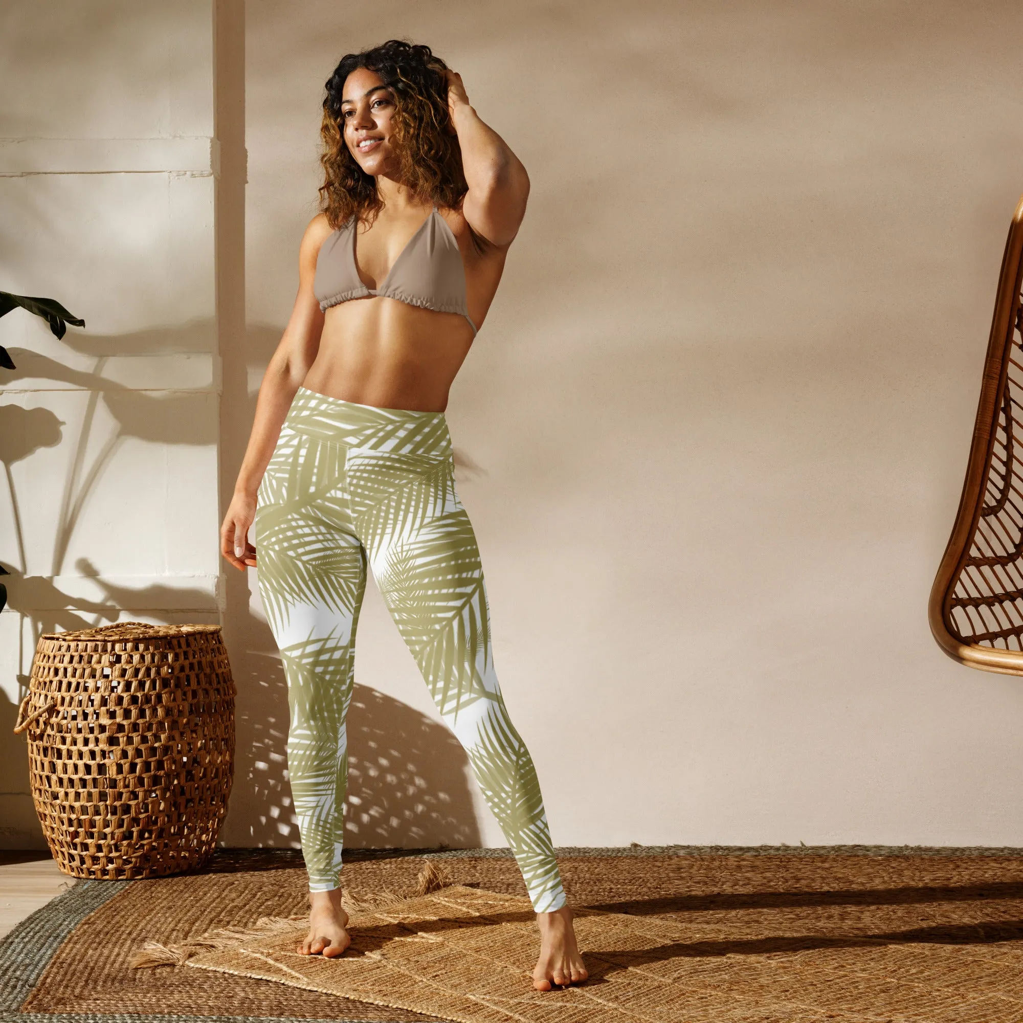 Tropical Yoga Fashion Leggings, lioness-love