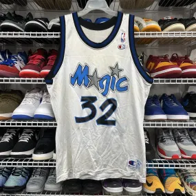 Vintage 90s Champion Jersey Orlando Magic Shaquille O'Neal USA White Size 44