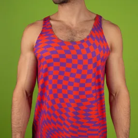 Warped Checker Gym Tank