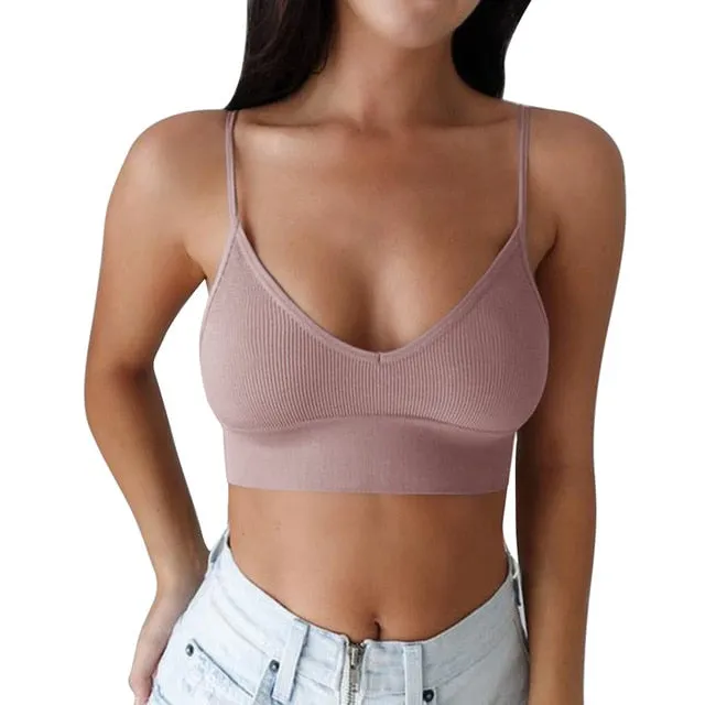 Women Fitness Top Seamless Yoga Bra