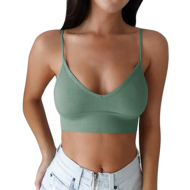 Women Fitness Top Seamless Yoga Bra