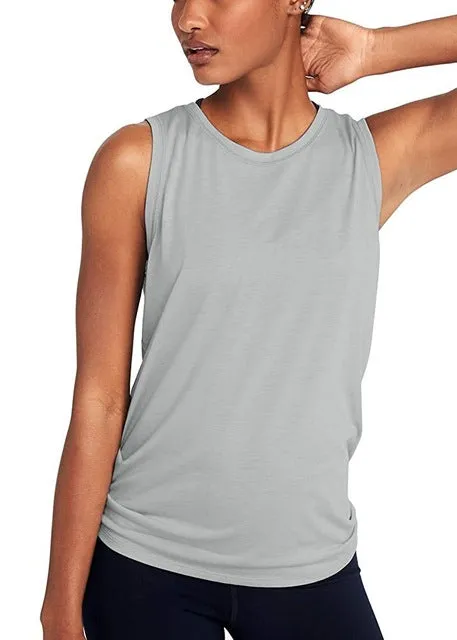 Women Gym Shirt Summer Yoga Tank Top Quick Dry Mesh Sport Vest Women Fitness Clothes Sleeveless Workout Shirt Running Sportswear