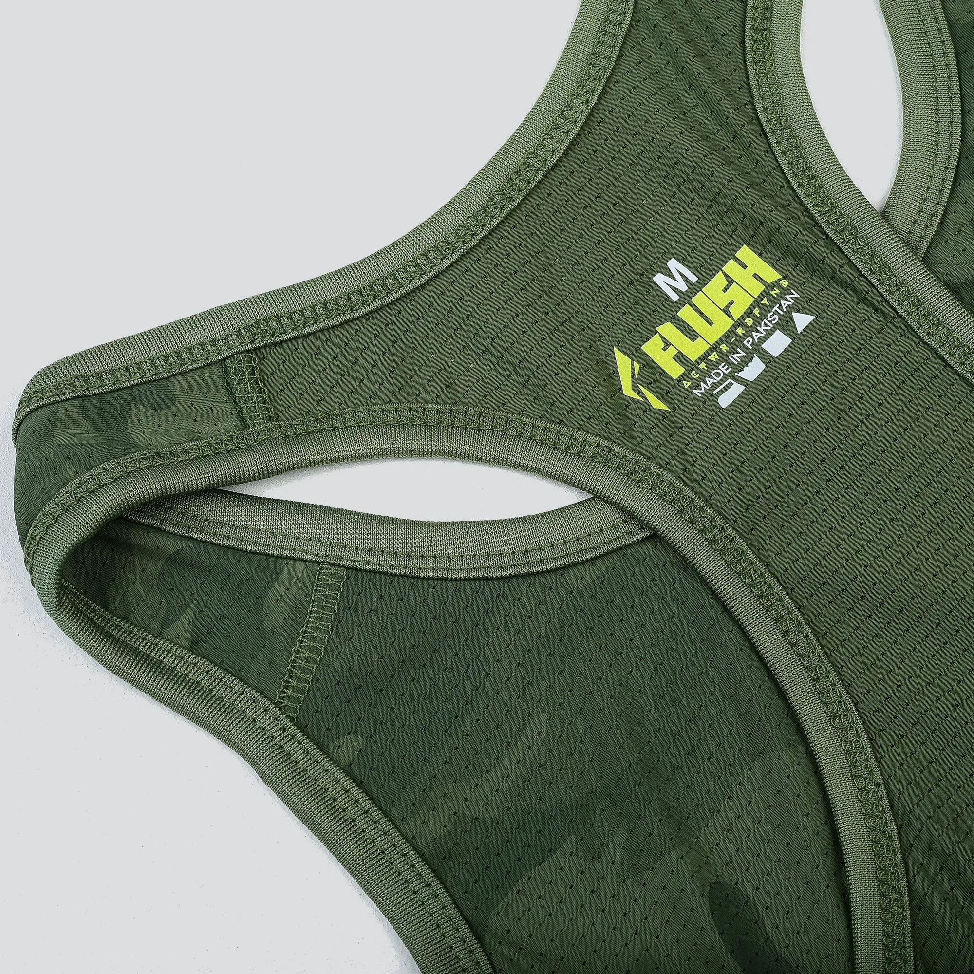 Women's Camo Sports Bra, Support for Yoga Gym - White