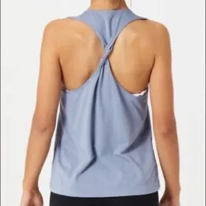 Women's DRI-FIT One Yoga Dots Twist Tank (493 - Slate Blue)