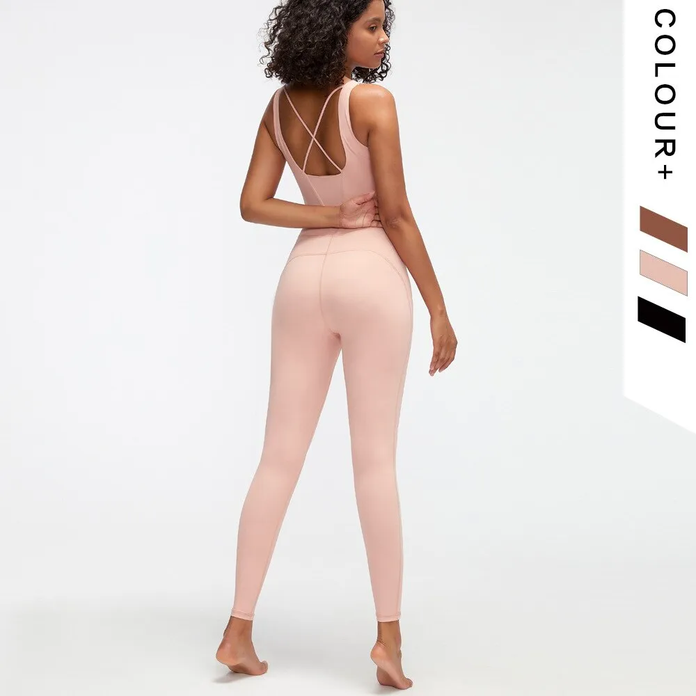 Women's Jumpsuit Girls Yoga Gym Wear Bodybuilding Backless Strap Cami Active Jumpsuit
