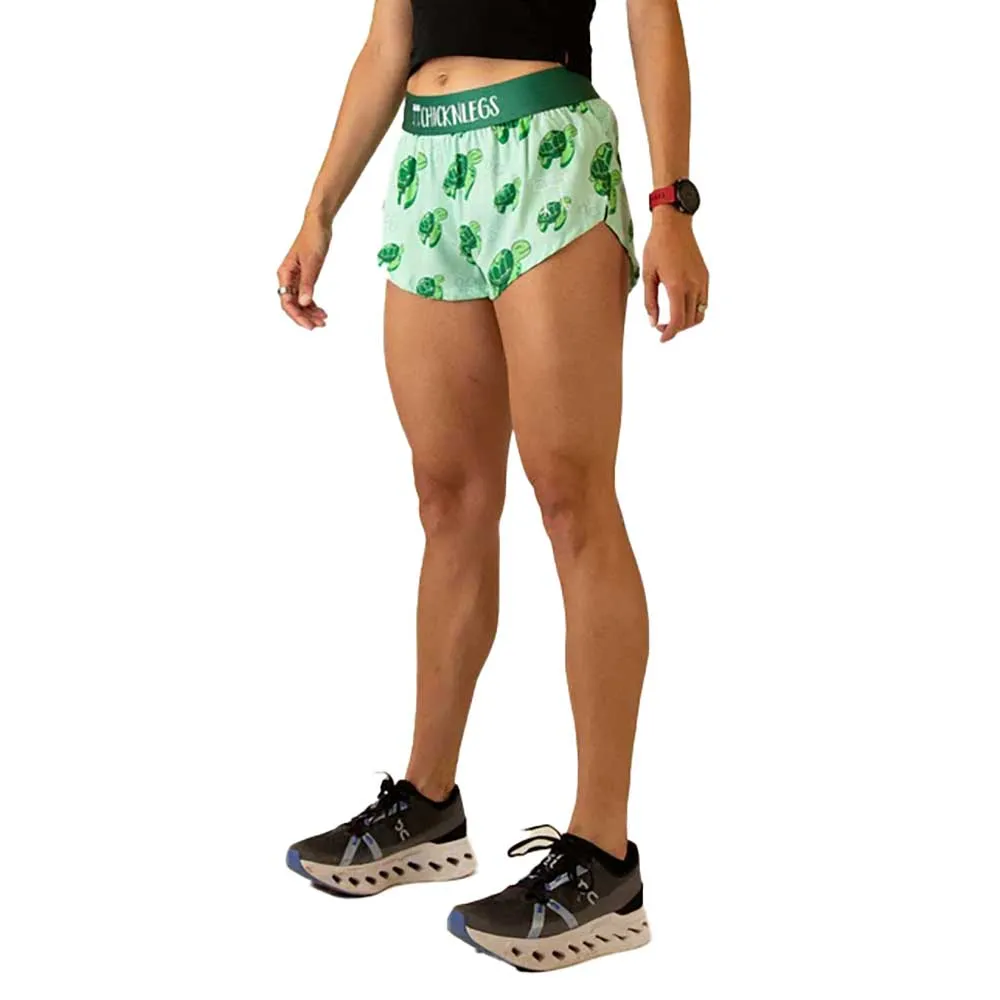 Women's Sea Turtles 1.5" Split Short - Sea Turtles