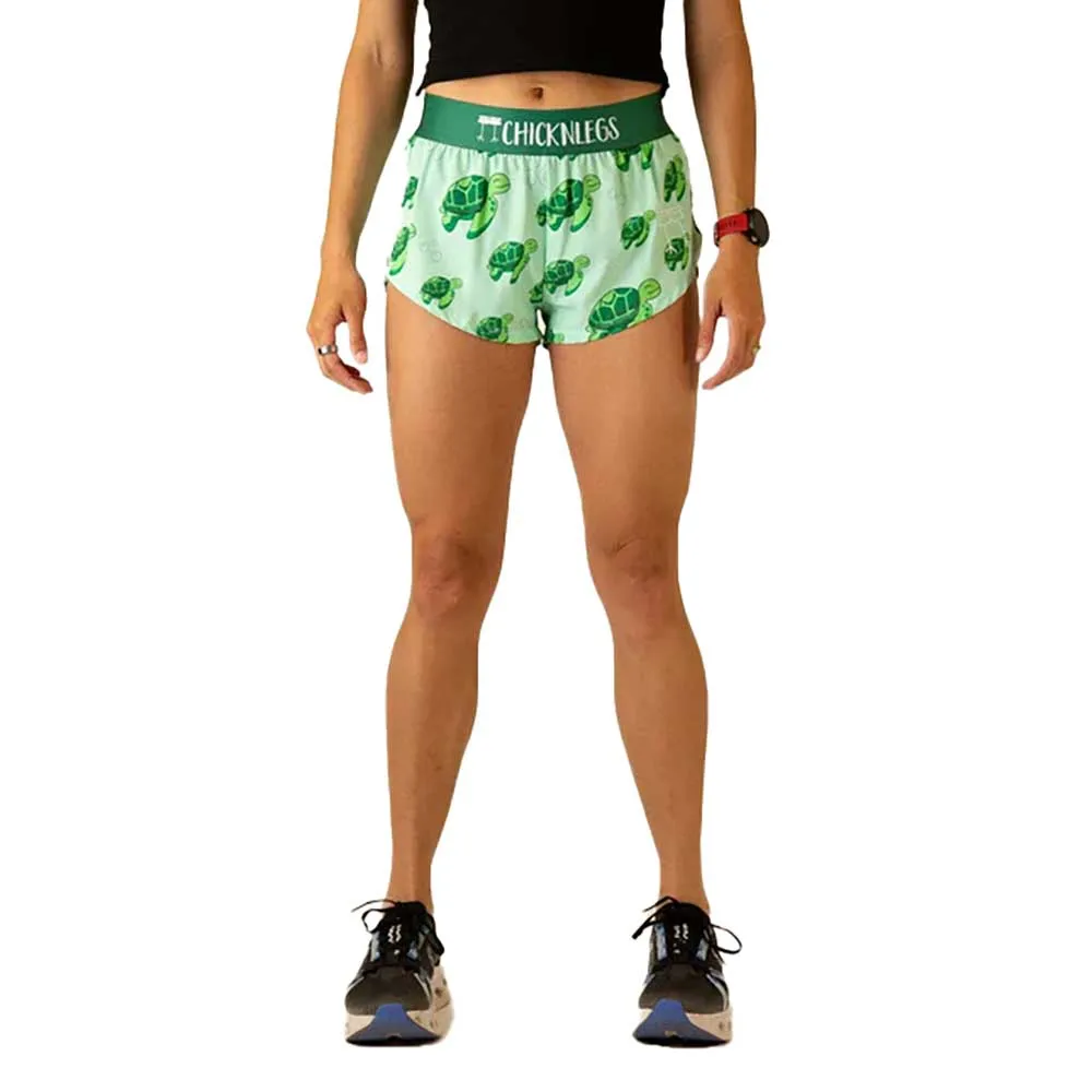 Women's Sea Turtles 1.5" Split Short - Sea Turtles