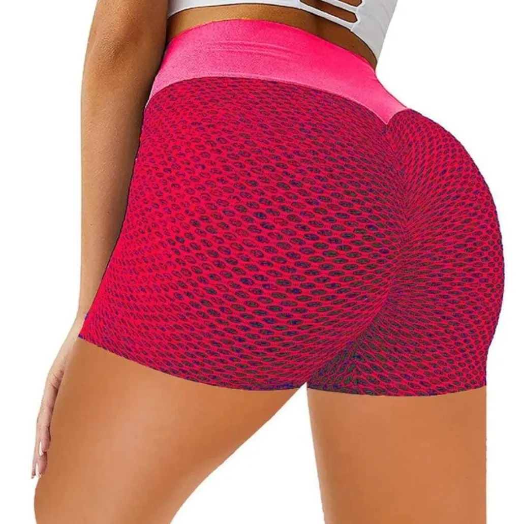 Women's Yoga Clothes Honeycomb Leggings Peach Hips Yoga Swimwear 85215