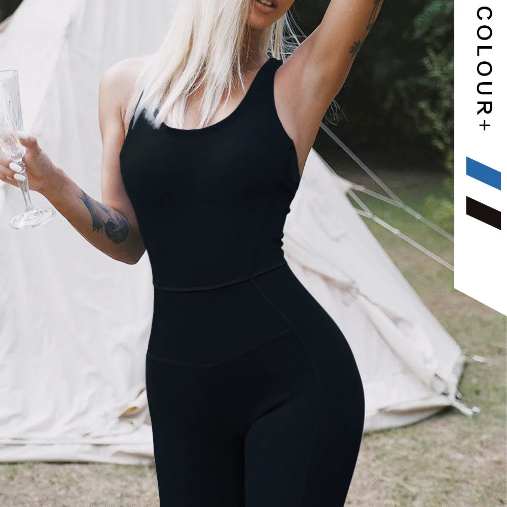 Workout Gym Fitness Jumpsuit One-pieces Yoga Bodysuit Set Fitness Yoga Bodysuits For Women