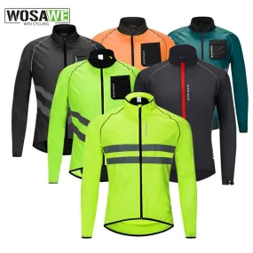 WOSAWE Ultralight Men's Cycling Windbreaker Reflective Jacket
