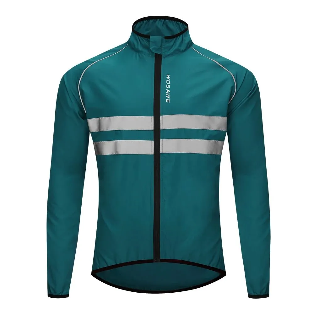 WOSAWE Ultralight Men's Cycling Windbreaker Reflective Jacket