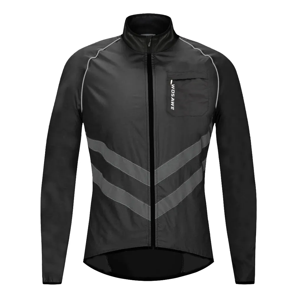 WOSAWE Ultralight Men's Cycling Windbreaker Reflective Jacket