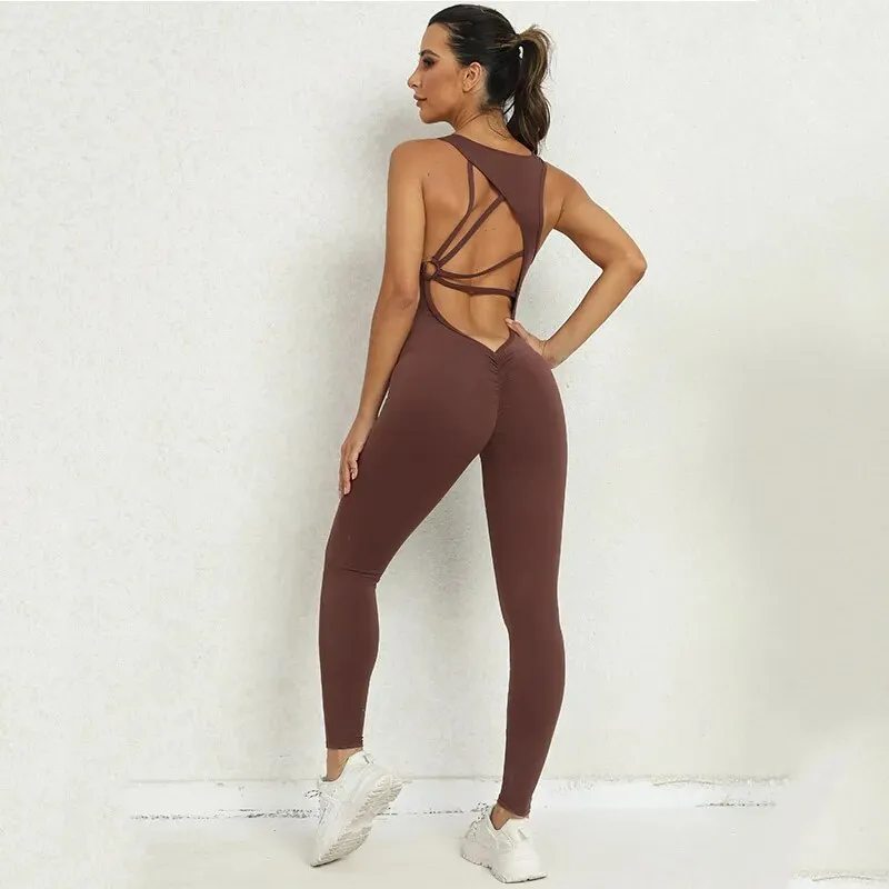 Yoga Backless Jumpsuit