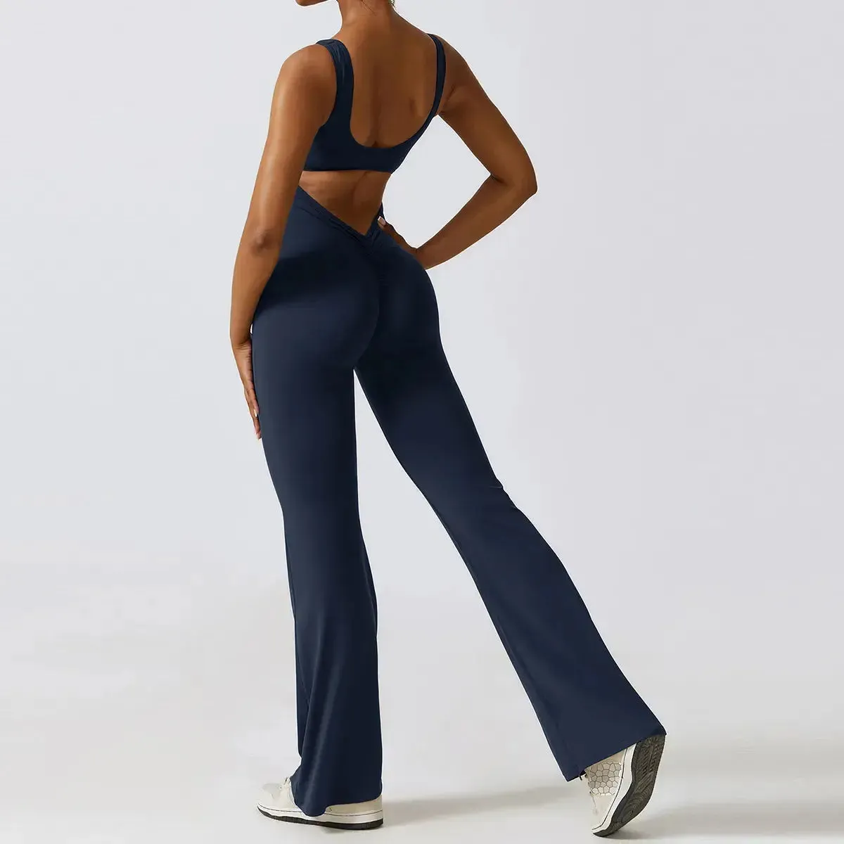 Yoga Flare Gym Bodysuit Set