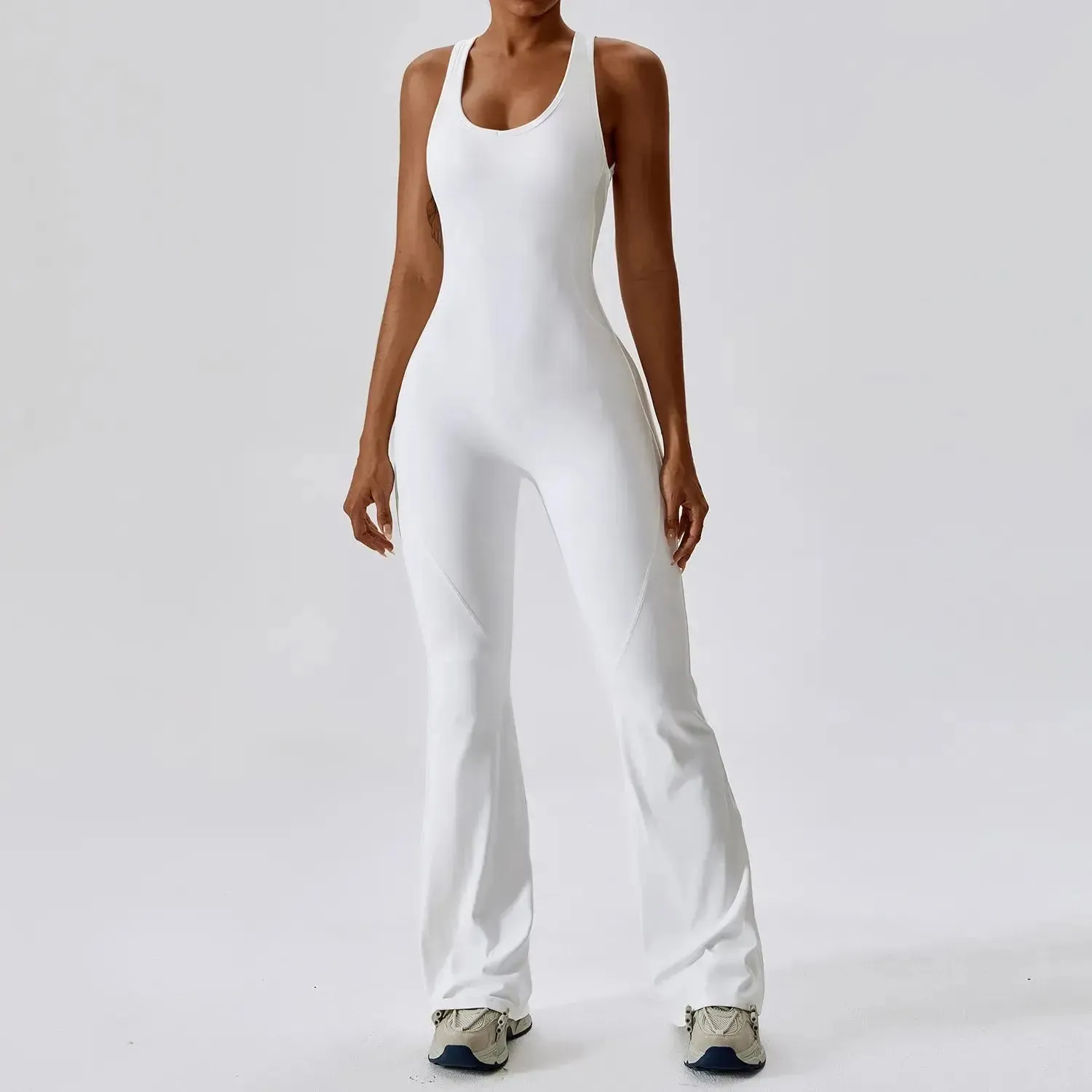 Yoga Flare Gym Bodysuit Set