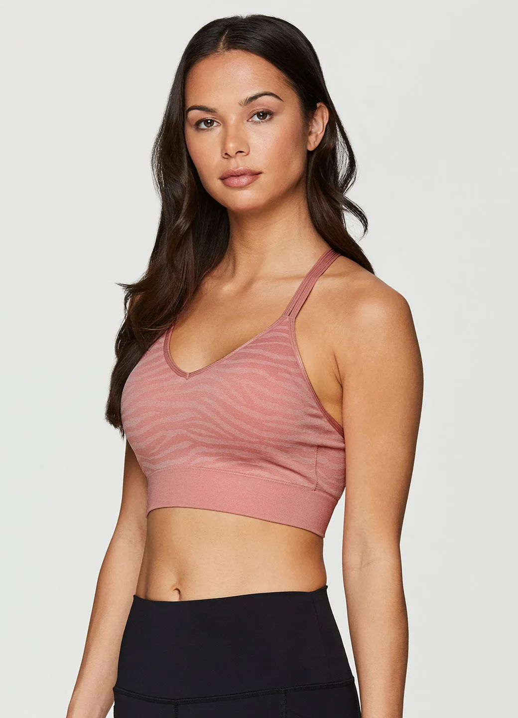 Zebra Jaquard T-Back Bra