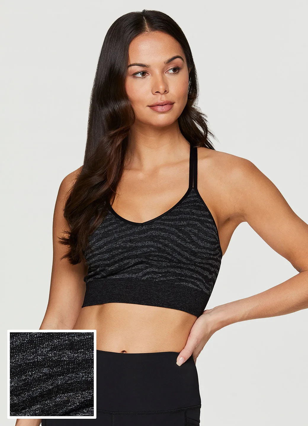 Zebra Jaquard T-Back Bra