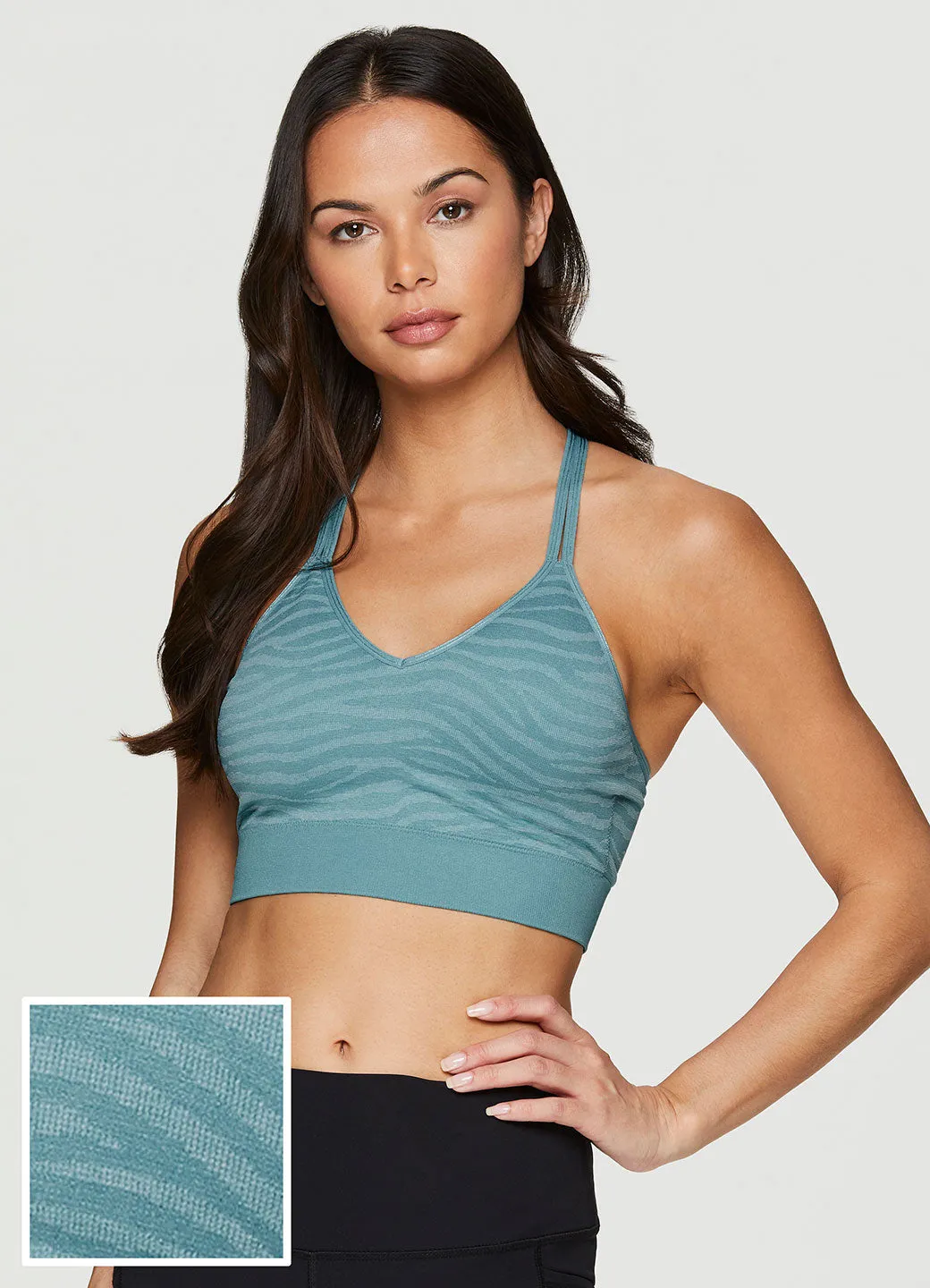 Zebra Jaquard T-Back Bra