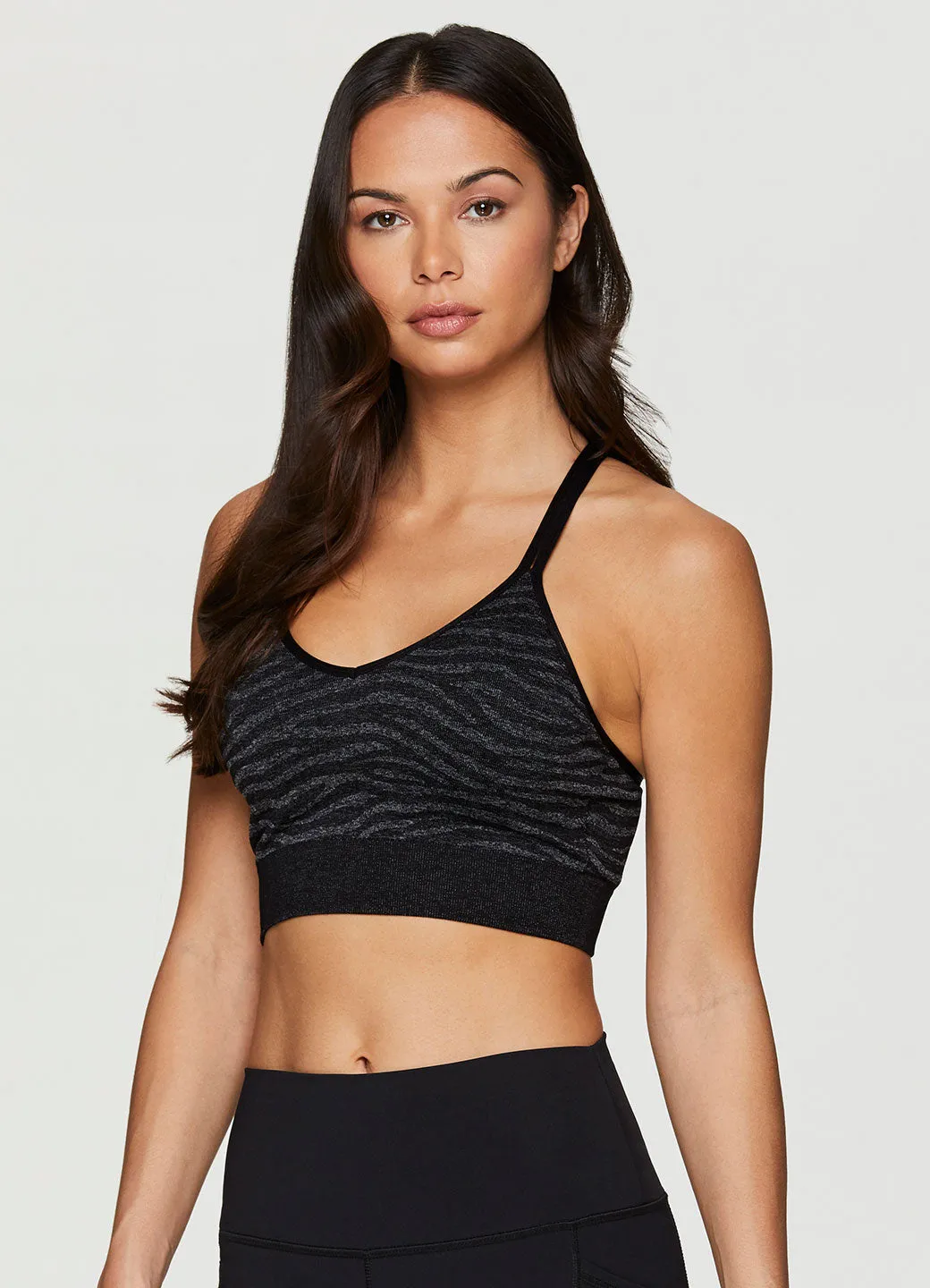 Zebra Jaquard T-Back Bra